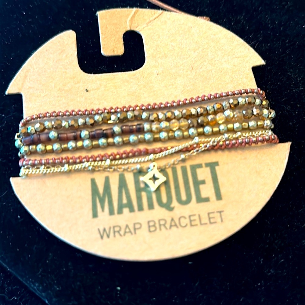 Marquet wrap bracelet new with tags Thailand semi precious beads handmade